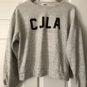 Carly Jean Los Angeles heather grey hoodie